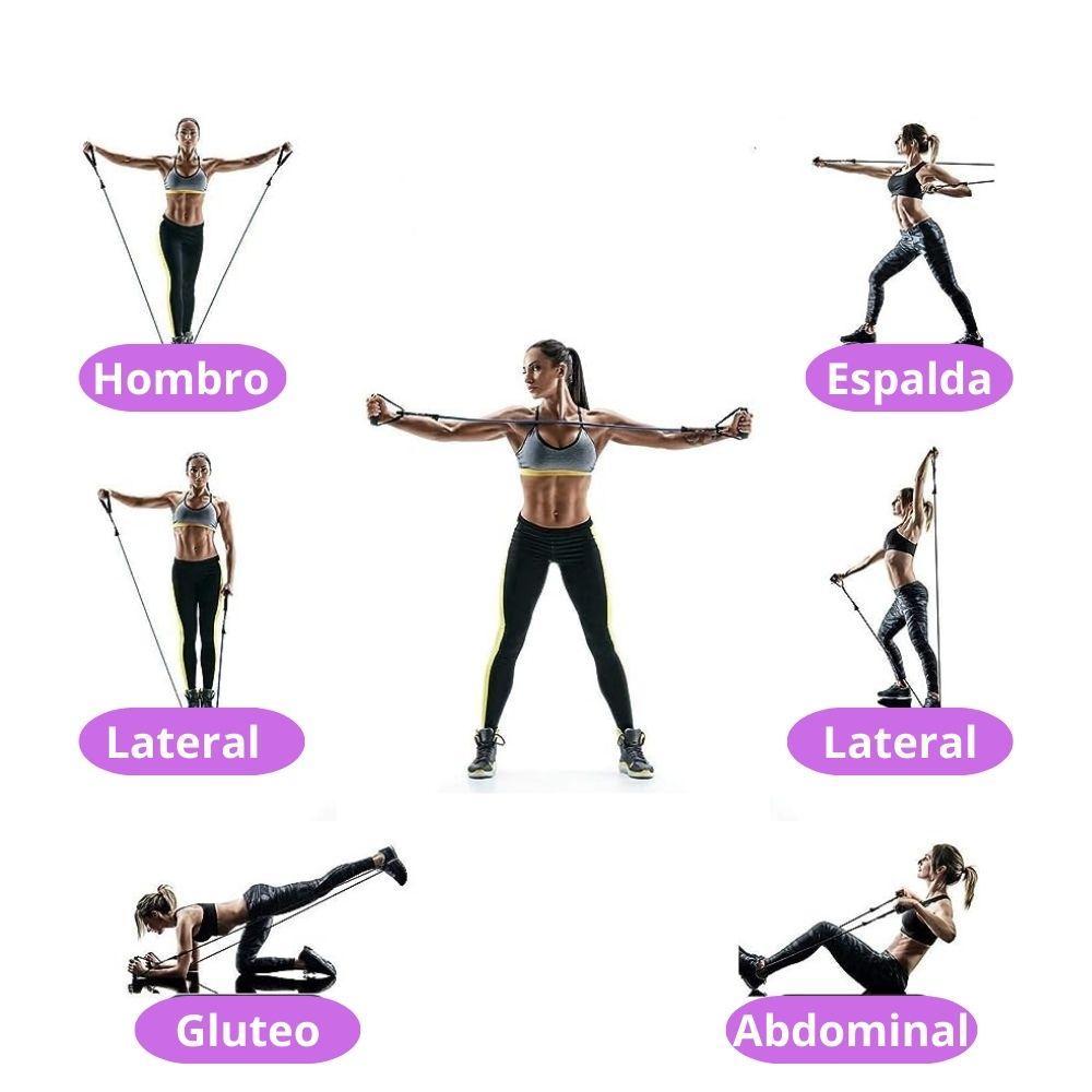Super Bandas Elásticas 5 Niveles de Resistencia, Edición Fit
