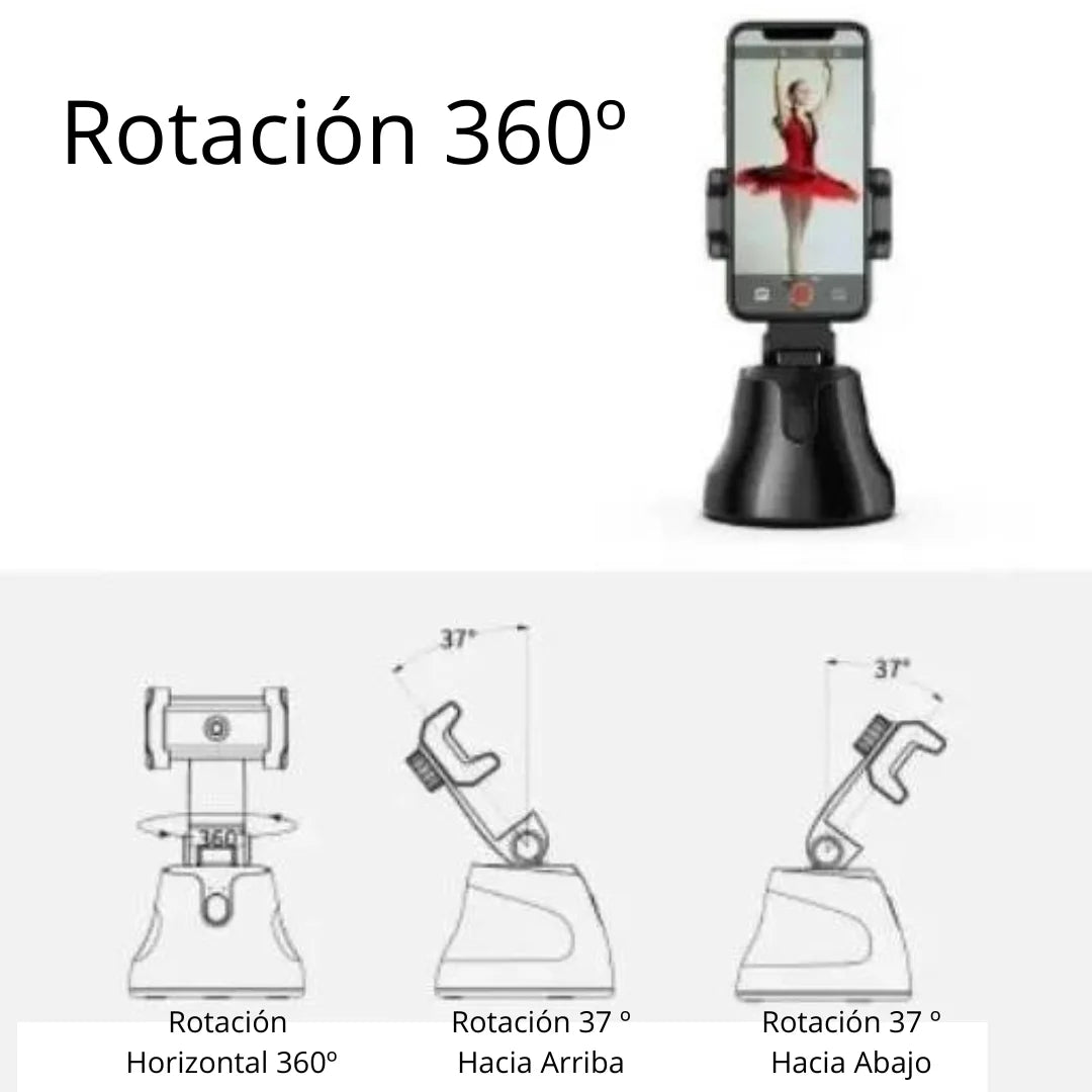 Selfie-Stick con Seguimiento Inteligente y Conexión Bluetooth- Soporte inteligente para Vídeo y Fotos