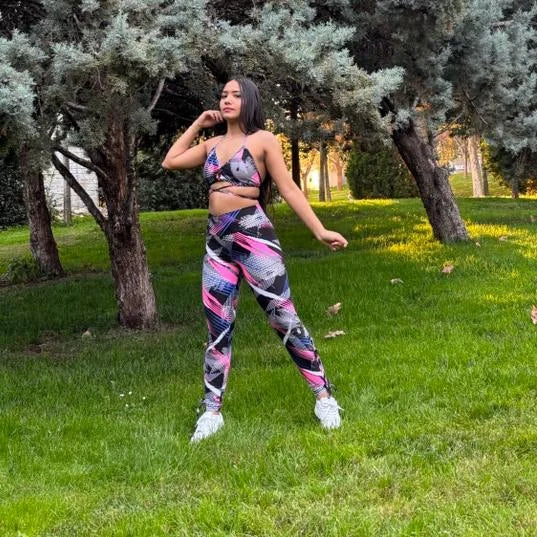 Conjunto Deportivo Super Star Pink- Tela MaxiFit