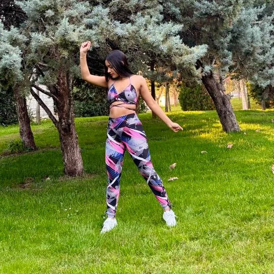 Conjunto Deportivo Super Star Pink- Tela MaxiFit