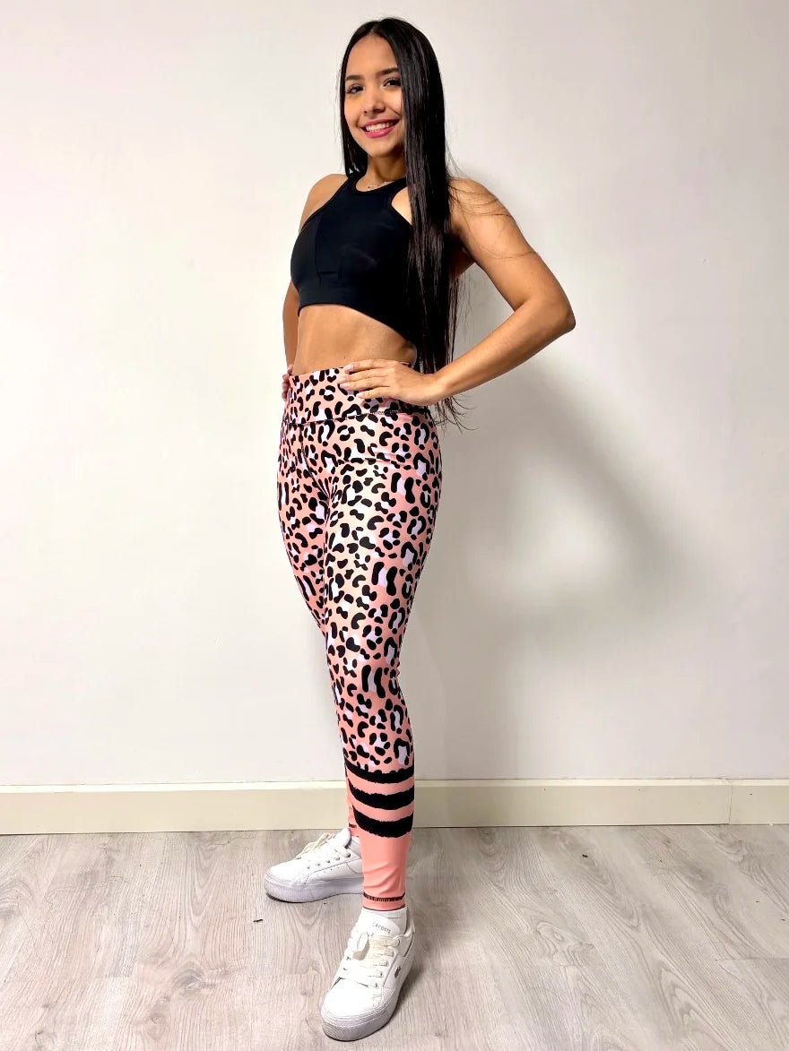 Conjunto Deportivo Leopard pink - Extra Elasticidad Limited Edition