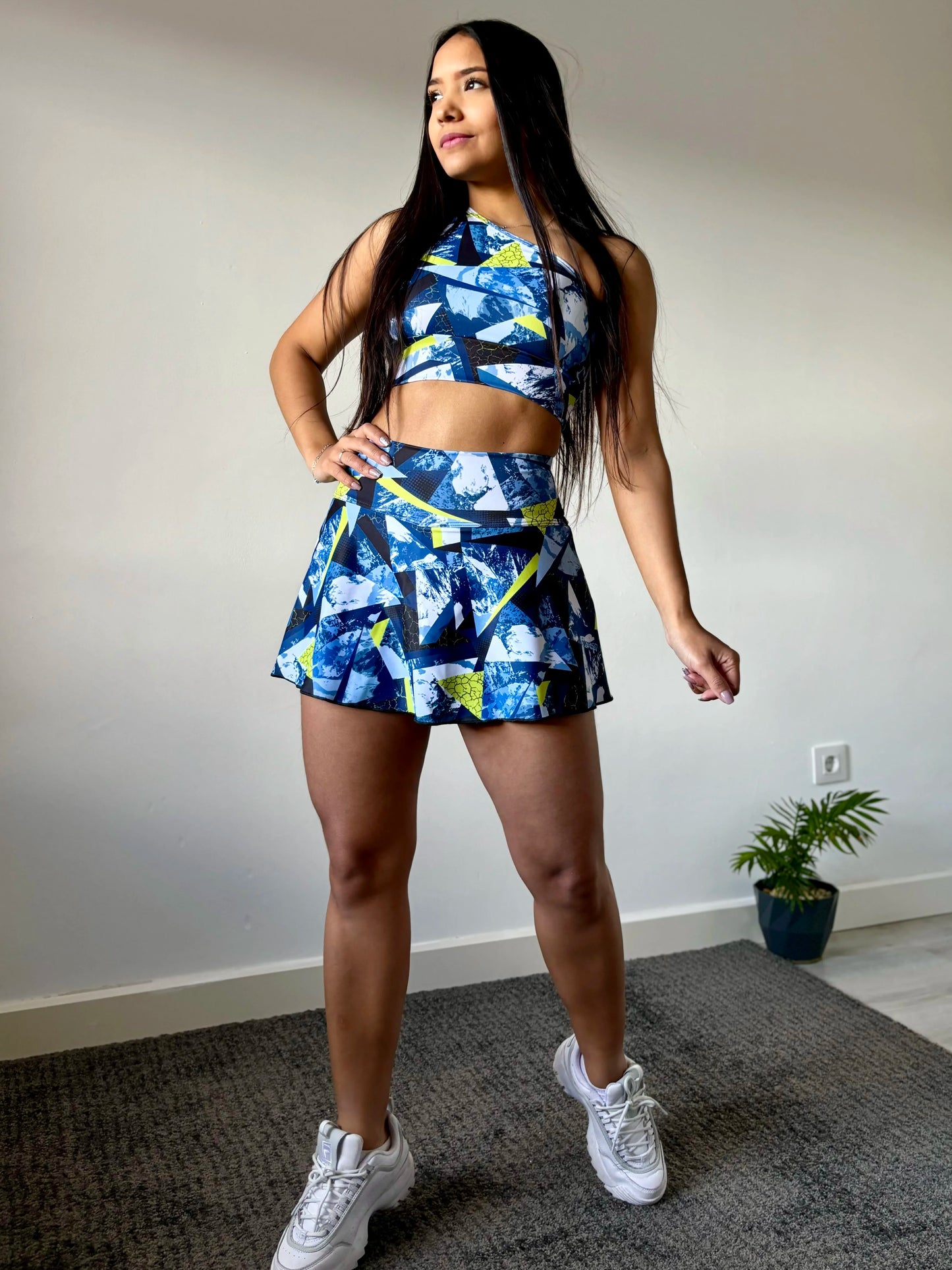 Conjunto Falda Latina Blue