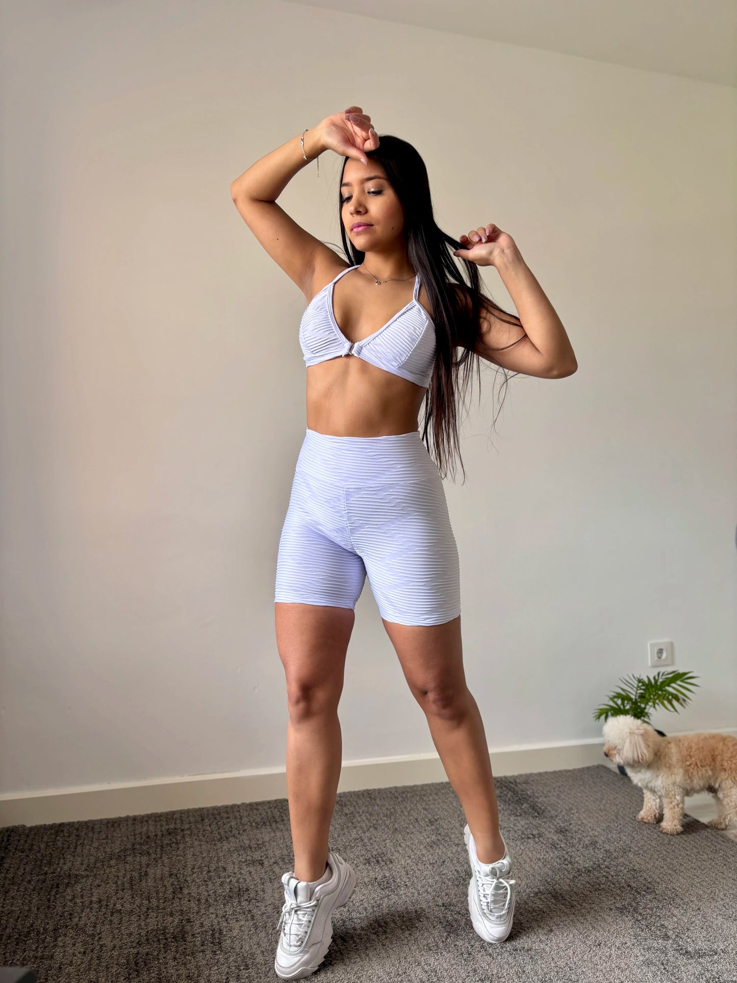 Conjunto Short Super Glow White