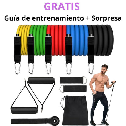 Super Bandas Elásticas 5 Niveles de Resistencia, Edición Fit