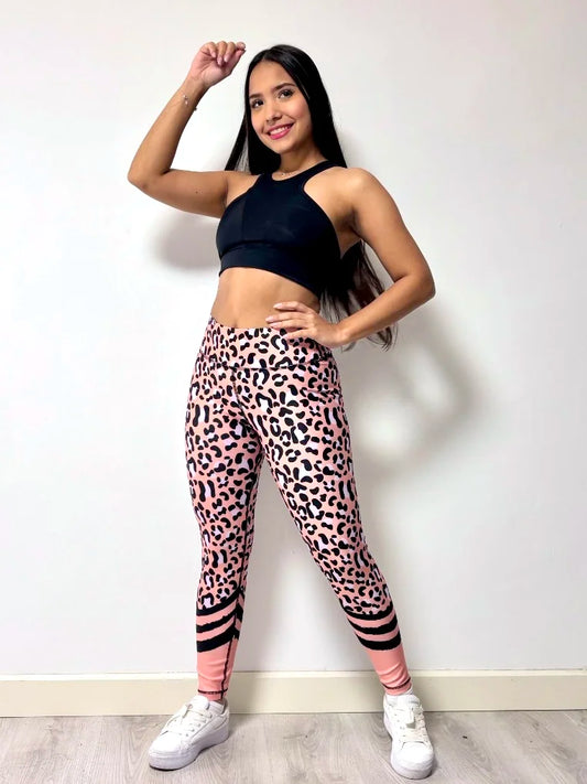 Conjunto Deportivo Leopard pink - Extra Elasticidad Limited Edition